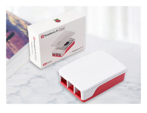 Official Raspberry Pi Case for Raspberry Pi 5, Built-in Cooling Fan, Red/White Color