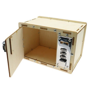 UnAssembled 3D Kids Wooden Lockbox Kit DIY Wooden