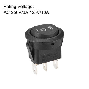Boat Rocker Switch Oval Toggle Switch 3pins On/off/on Ac 250v/6a 125v/10a 1pcs