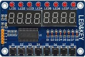 Tm1638 8 Digit 7 Segment Display With Led’s And Switches