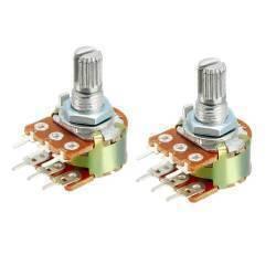 100k Dual Stereo Volume Type Variable Resistor Potentiometer