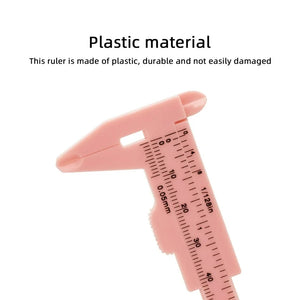 80mm Plastic Vernier Caliper | Dual Scale Mini Measuring Tool
