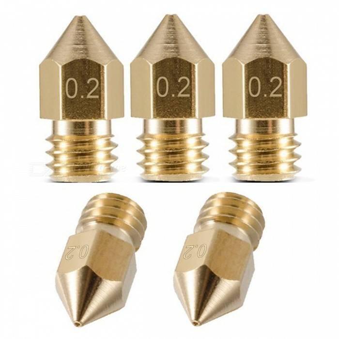 0.2mm 3d Printing Nozzle 3d Printer Accessories Mk8 Brass Nozzle