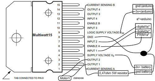 L298n Dual Motor Driver Ic