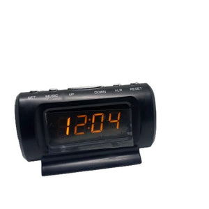 Clock Thermometer Ks-782a-5 1 Display Orange, Auto Cigarette Lighter