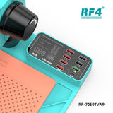 RF4 RF-7050TVA9 7X-50X Synchronous Zoom Trinocular Stereo Microscope with USB Charging Station