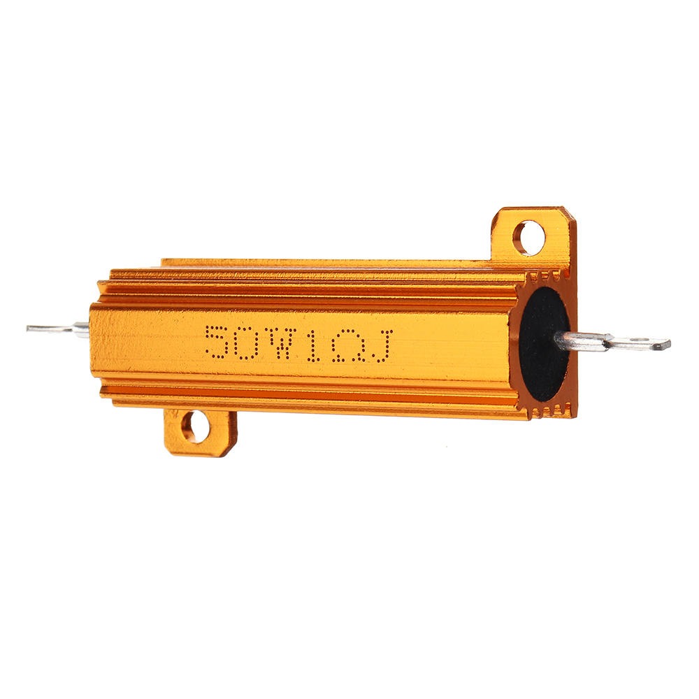 1R 50w Watt Load Resistor Aluminum Wire Wound Golden