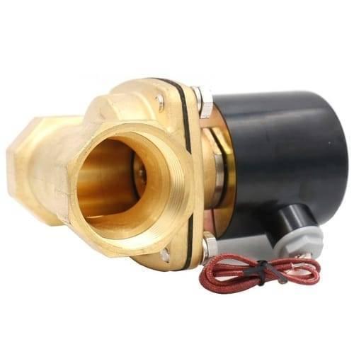 1.5 Inch 220v Ac Brass Electric Solenoid Valve For Water Air Gas Fuels