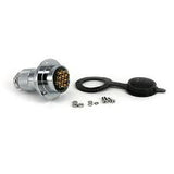 Metal Flange 25mm Head circular mil spec connector 10 pin socket