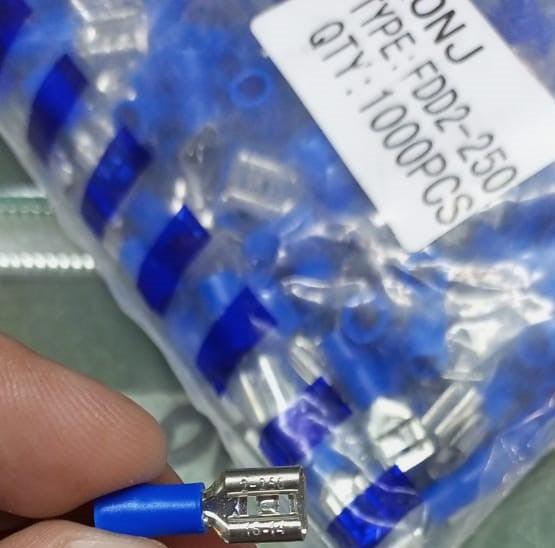 6.3mm Crimp Terminal Female Pre Insulated Electrical Connectors