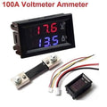 100a Digital Display Voltmeter Ammeter Zfx Vc288 Dual Led Voltage Current Tester Monitor Panel Gauge With Shunt