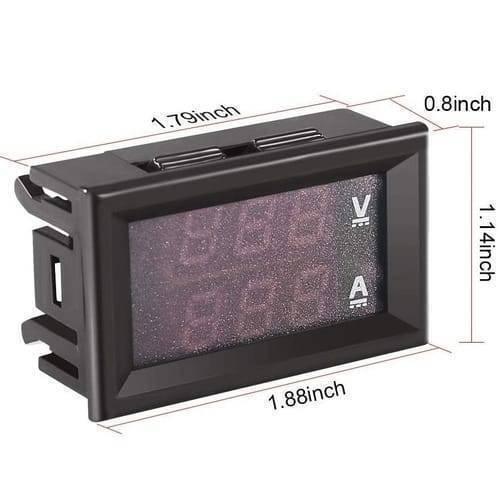 100a Digital Display Voltmeter Ammeter Zfx Vc288 Dual Led Voltage Current Tester Monitor Panel Gauge With Shunt
