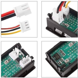 100a Digital Display Voltmeter Ammeter Zfx Vc288 Dual Led Voltage Current Tester Monitor Panel Gauge With Shunt