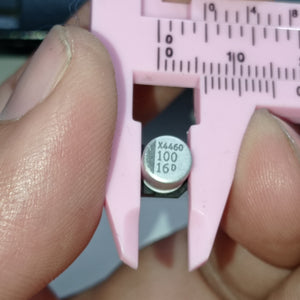 100uf 16v ±20% Smd D6.3xl5.4mm Aluminum Electrolytic Capacitor