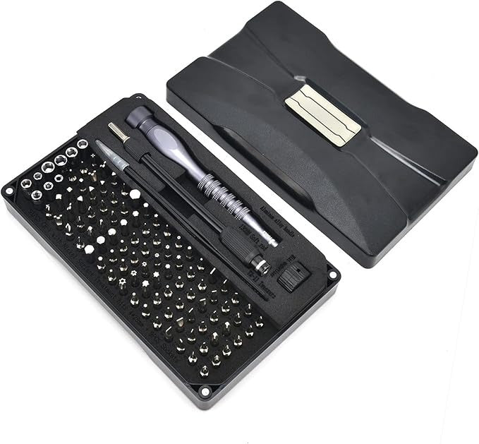 106pcs Jm-8177 Screwdriver Kit - Magnetic Repair Tool Set With Crv Plated Bits