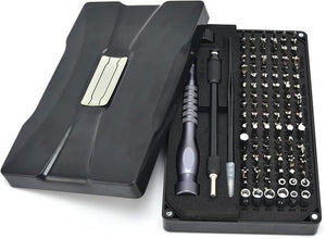 106pcs Jm-8177 Screwdriver Kit - Magnetic Repair Tool Set With Crv Plated Bits