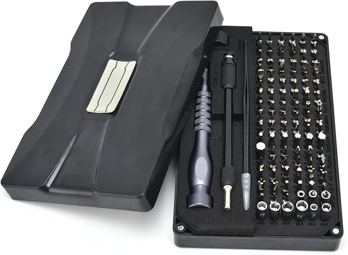 106pcs Jm-8177 Screwdriver Kit - Magnetic Repair Tool Set With Crv Plated Bits