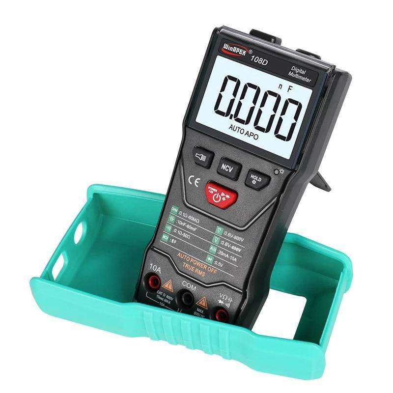 Winapex 108d Digital Multimeter Auto True Rms 5999 Mearuring Ac/dc Voltage Current Ohm Ncv Capacitance Meter Backlit Flashlight
