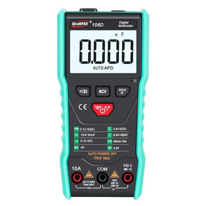Winapex 108d Digital Multimeter Auto True Rms 5999 Mearuring Ac/dc Voltage Current Ohm Ncv Capacitance Meter Backlit Flashlight