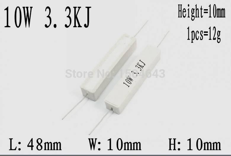 10w 3.3k Ohm Cement Resistor In Lahore Pakistan