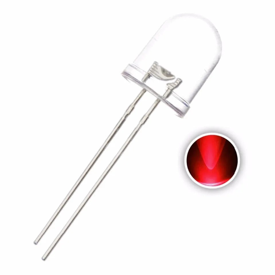10mm Crystal Red Led Light Emitting Diode