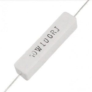 10Watt 10 Ohm Ceramic Cement Resistor - High Power, Fixed 5% Tolerance