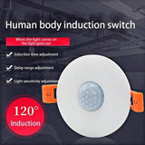 Switch 120 Degree Ceiling Recess PIR Infrared Human Body Motion Sensor Light Bulb Switch
