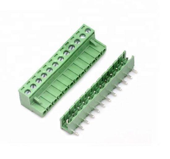 12 Pin Connector Pcb Mount Right Angle Bent Screw Terminal