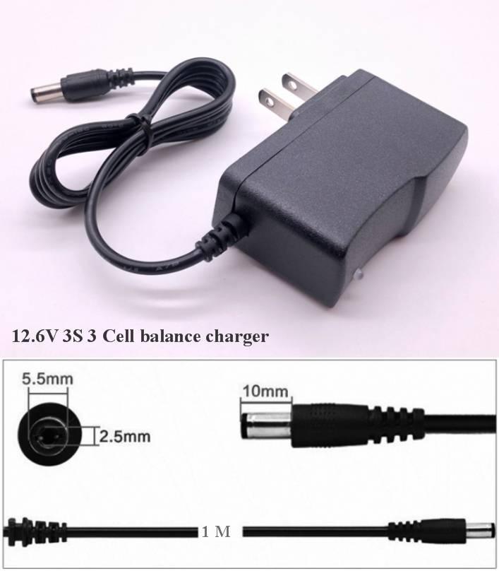 12.6v 500ma 3s 3 Cell Battery Charger Lithium Ion 18650 3 Cell Charger