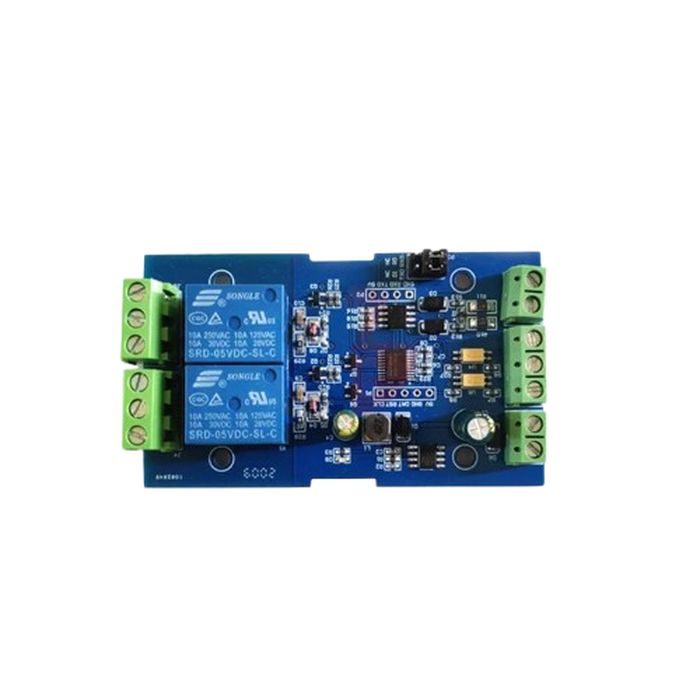 7-24v Modbus Rtu 2-way Relay Module Switch Input/output Rs485/ttl Anti-reversing