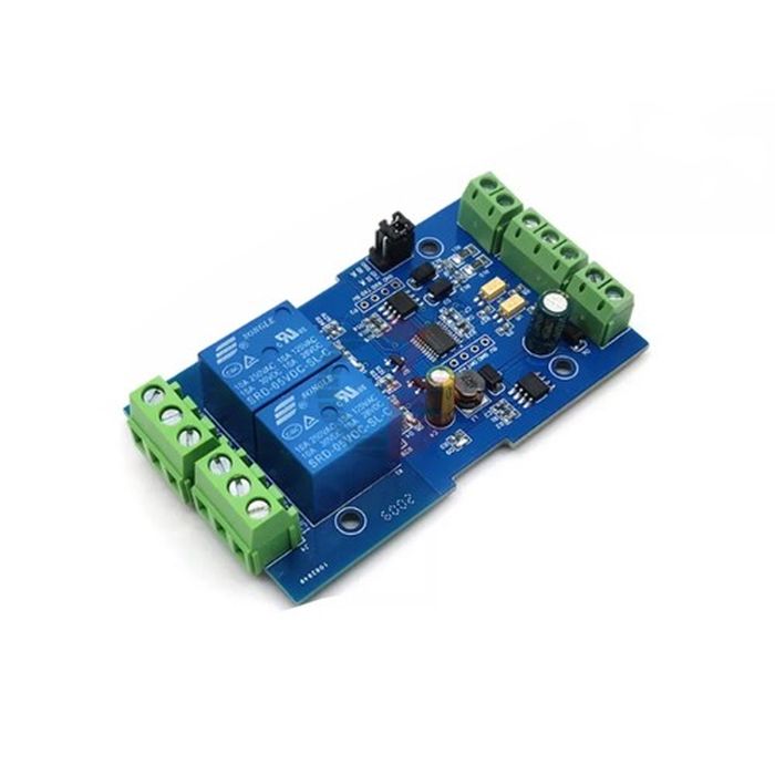 7-24v Modbus Rtu 2-way Relay Module Switch Input/output Rs485/ttl Anti-reversing