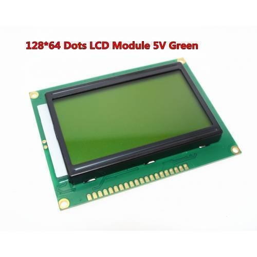 Green Color 128x64 Graphical Lcd Display Green