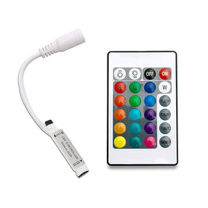 Dc 12v Rgb Remote Controller 24 Keys Plus Led Driver Dimmer For Led Strip Light