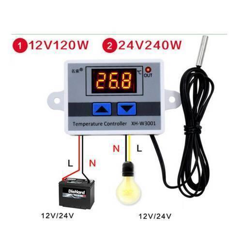 12v Digital Thermostat Temperature Controller Xh-w3001