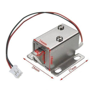 12v Drawer Cabinet Electric Door Lock 27x29x18mm Lock Assembly Solenoid