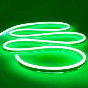 12v Green Neon Flexible Strip Light 1m Waterproof Smd 5050 Rope String Silicone Lamp Outdoor Lighting
