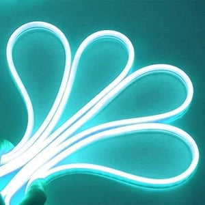 12v Ice Blue Neon Flexible Strip Light 1m Waterproof Smd 5050 Rope String Silicone Lamp Outdoor Lighting