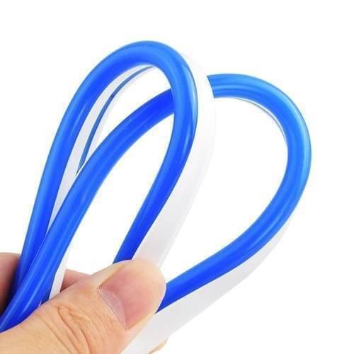 12v Neon Flexible Strip Light 1m Waterproof Smd 5050 Blue Rope String Silicone Lamp Outdoor Lighting