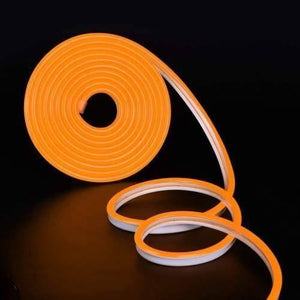 12v Orange Neon Flexible Strip Light 1m Waterproof Smd 5050 Rope String Silicone Lamp Outdoor Lighting