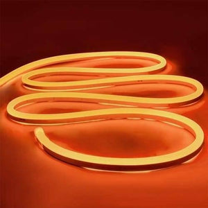 12v Orange Neon Flexible Strip Light 1m Waterproof Smd 5050 Rope String Silicone Lamp Outdoor Lighting