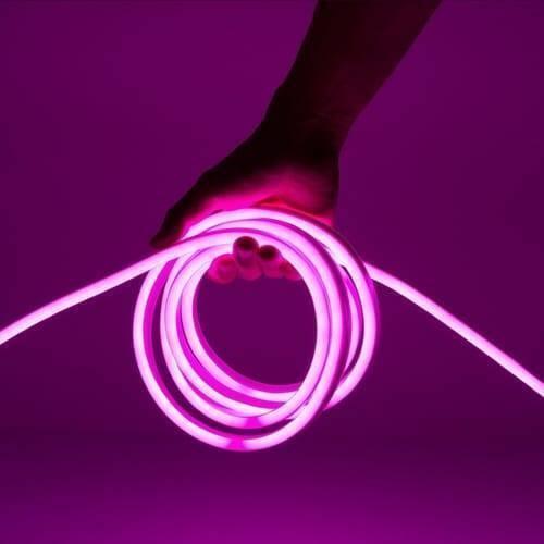 12v Purple Neon Flexible Strip Light 1m Waterproof Smd 5050 Rope String Silicone Lamp Outdoor Lighting