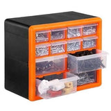 12 Drawer Tool Component Organizer Plastic Storage Box Container