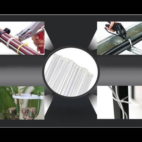 100pcs 12 Inch Nylon Wire Organizer Zip Clip Cable Tie