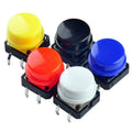 12 x 12mm x 7.5mm Push Button with Cap