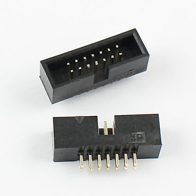 14-pin 2.54mm 2x7 Pin Idc Connector Straight Male Shrouded Pcb Box Header – Idc Socket Connector