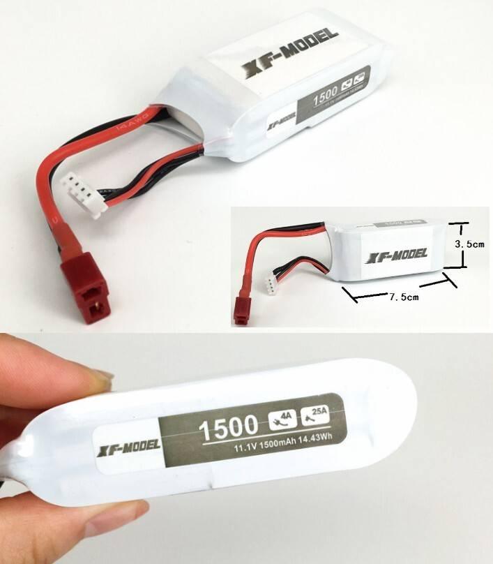 1500mah 11.1v 25c Lipo Battery Xf Model Li-po Quadcopter