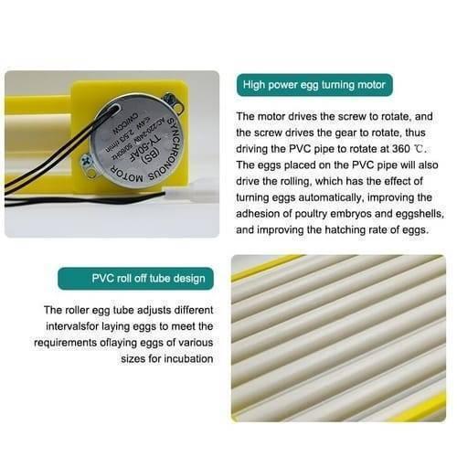 Discontenued 220v Egg Incubator Roller Tray Multifuntion 156 Birds Eggs 13 Tubes Egg Capacity Poultry Incubator Hatcher