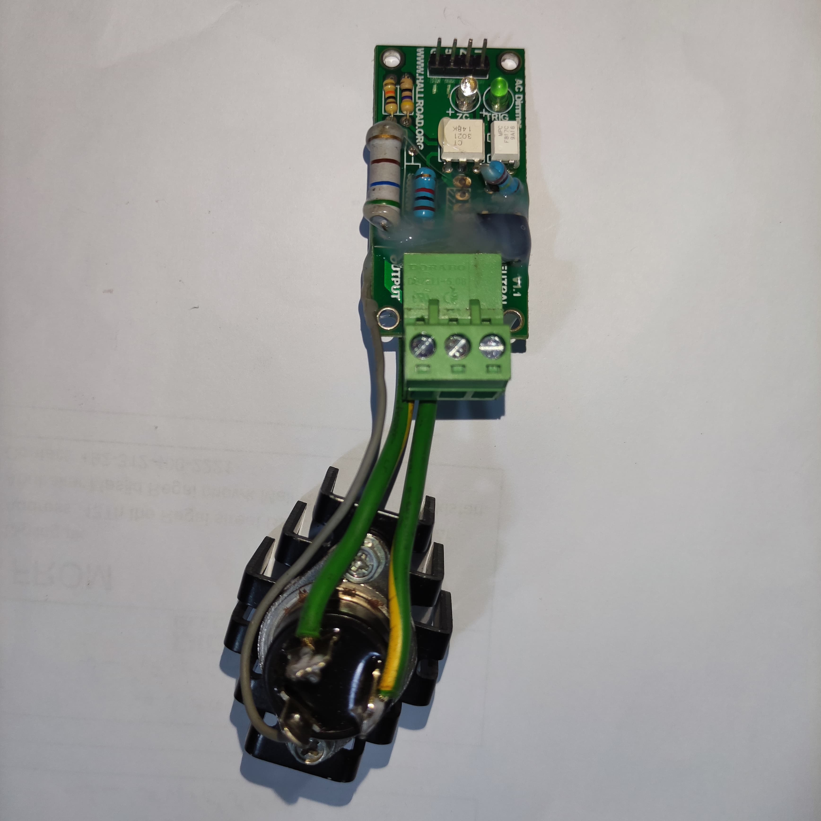 15amp 220v Ac Arduino 1 Channel Triac Module With Zero Crossing Sensor