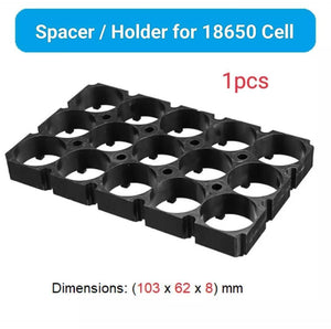 18650 Battery Holder 3x5 Cell 18650 Batteries Spacer Holders Radiating Plastic Holder Bracket For Diy Battery Pack