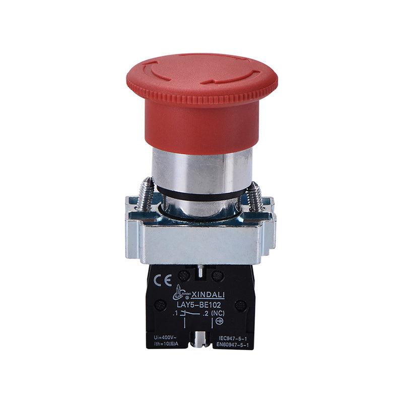 Turn To Release N/c Emergency Stop Switch Mushroom Push Button Switch